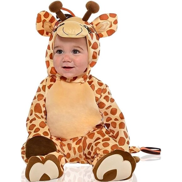 Junior Giraffe Baby Costume 12-24 Months Super Soft Halloween Zoo Jungle Safari - Picture 2 of 6